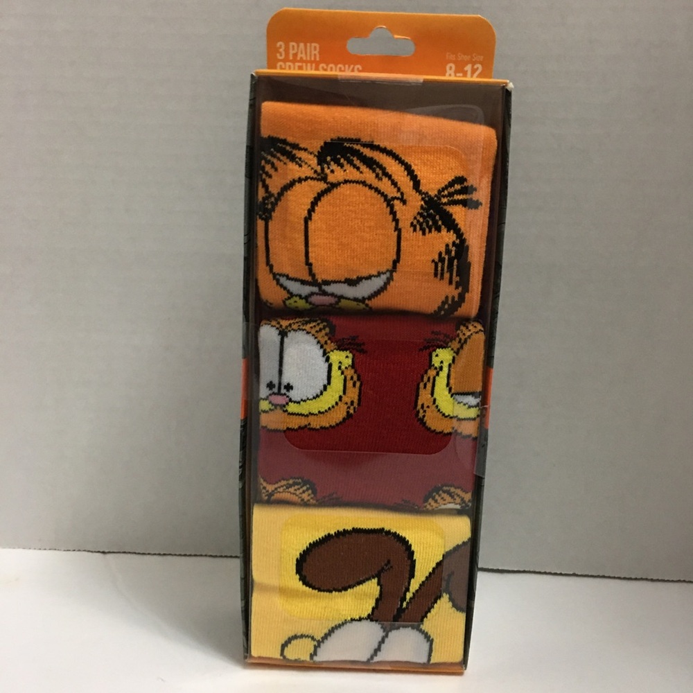 Garfield Character Crew Socks Set